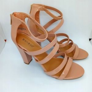Bamboo LemonLight Nude Heels Sz 10